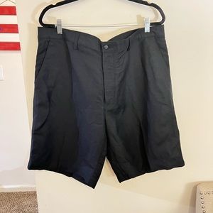 NWT Perry Ellis men’s linen blend black shorts